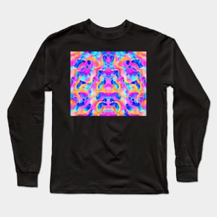 Pink Aesthetic Abstract Psychedelic Pattern 2 Long Sleeve T-Shirt